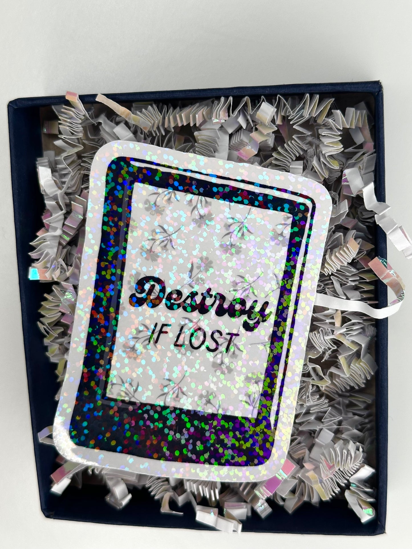 Destroy If Lost Die Cut Sticker (Small)