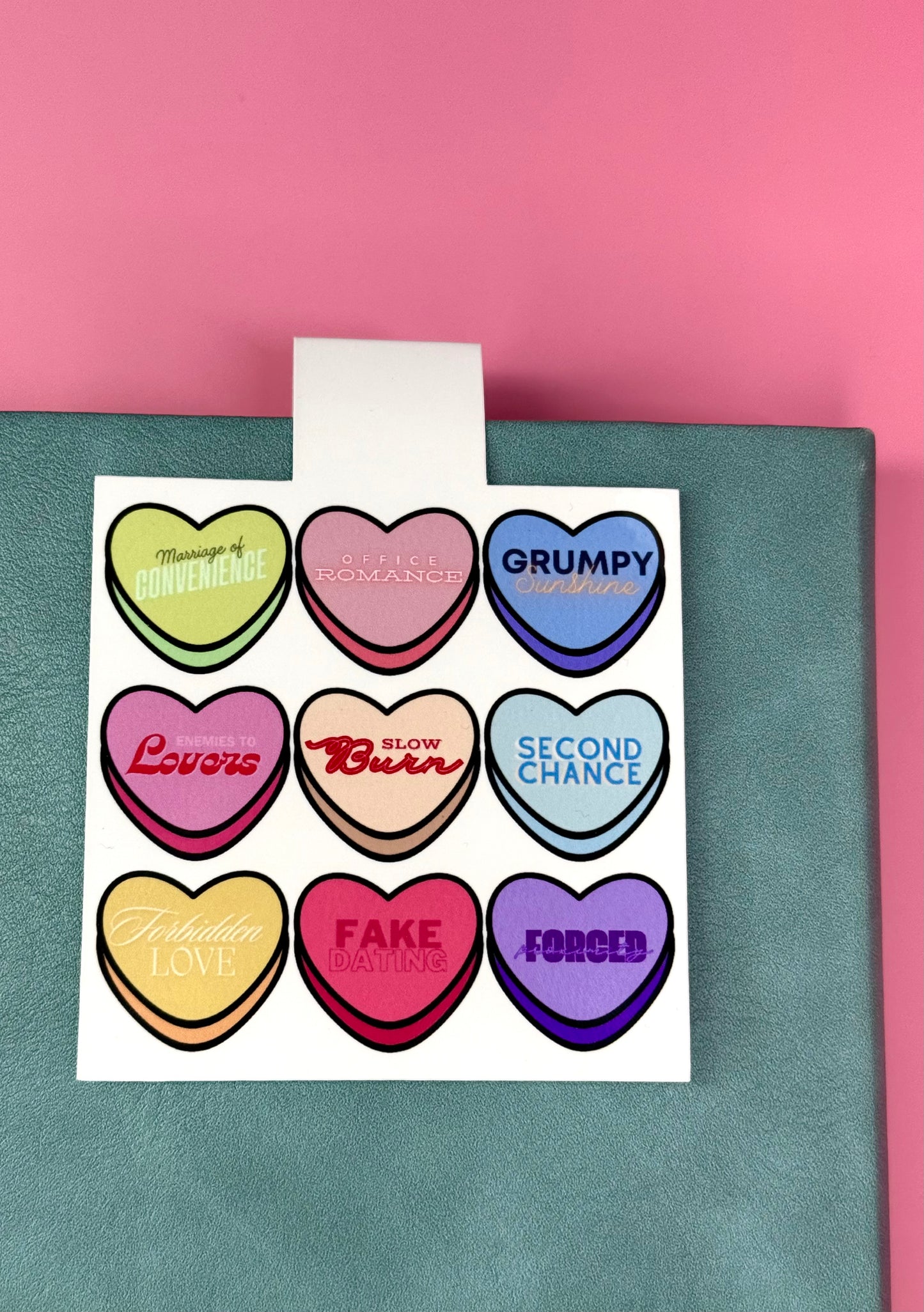 Romance Tropes Cute Magnetic Bookmark