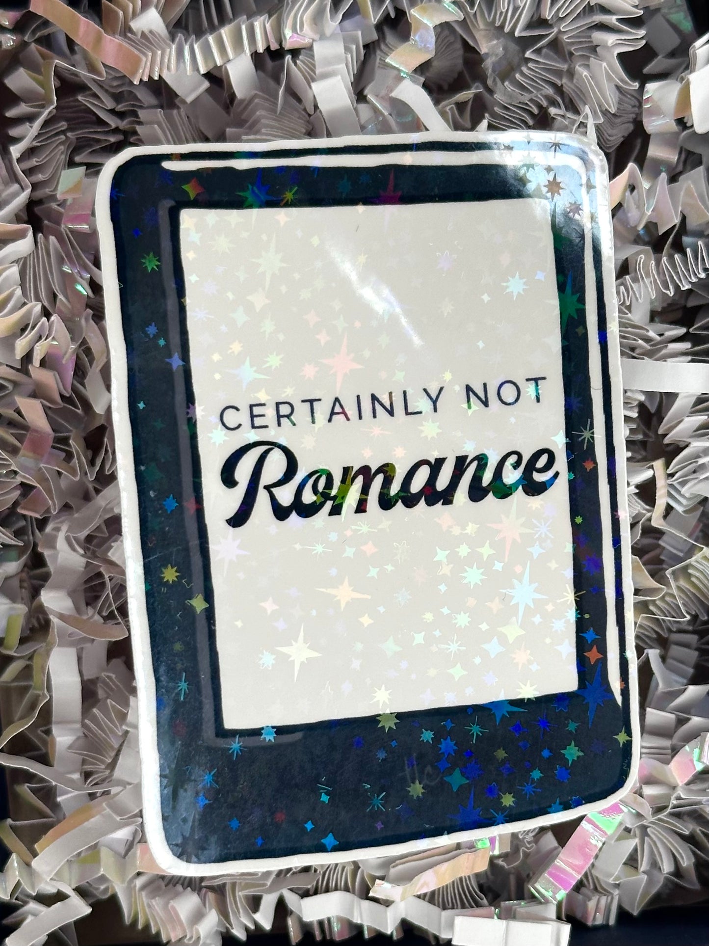 Certainly Not Romance Die Cut Sticker (Small)