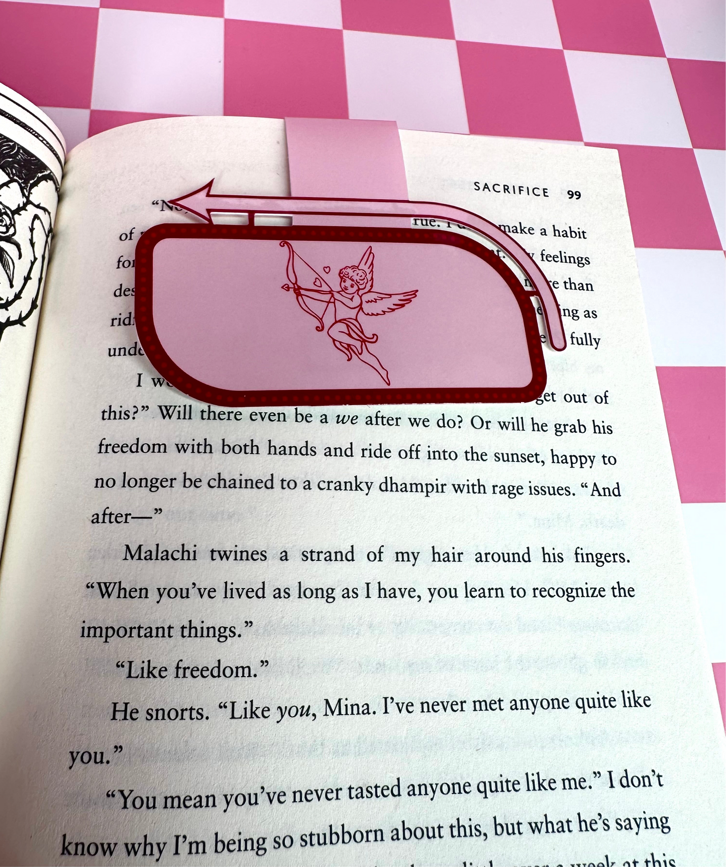 One Bed at the Inn Motel Cute Magnetic Bookmark