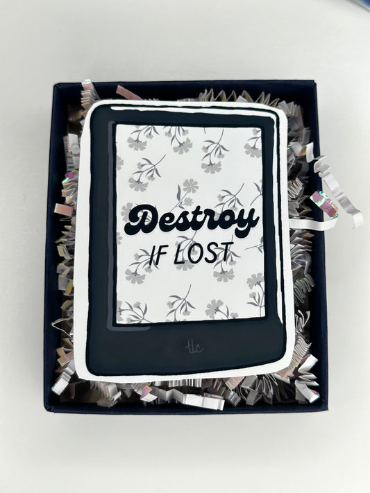 Destroy If Lost Die Cut Sticker (Large)