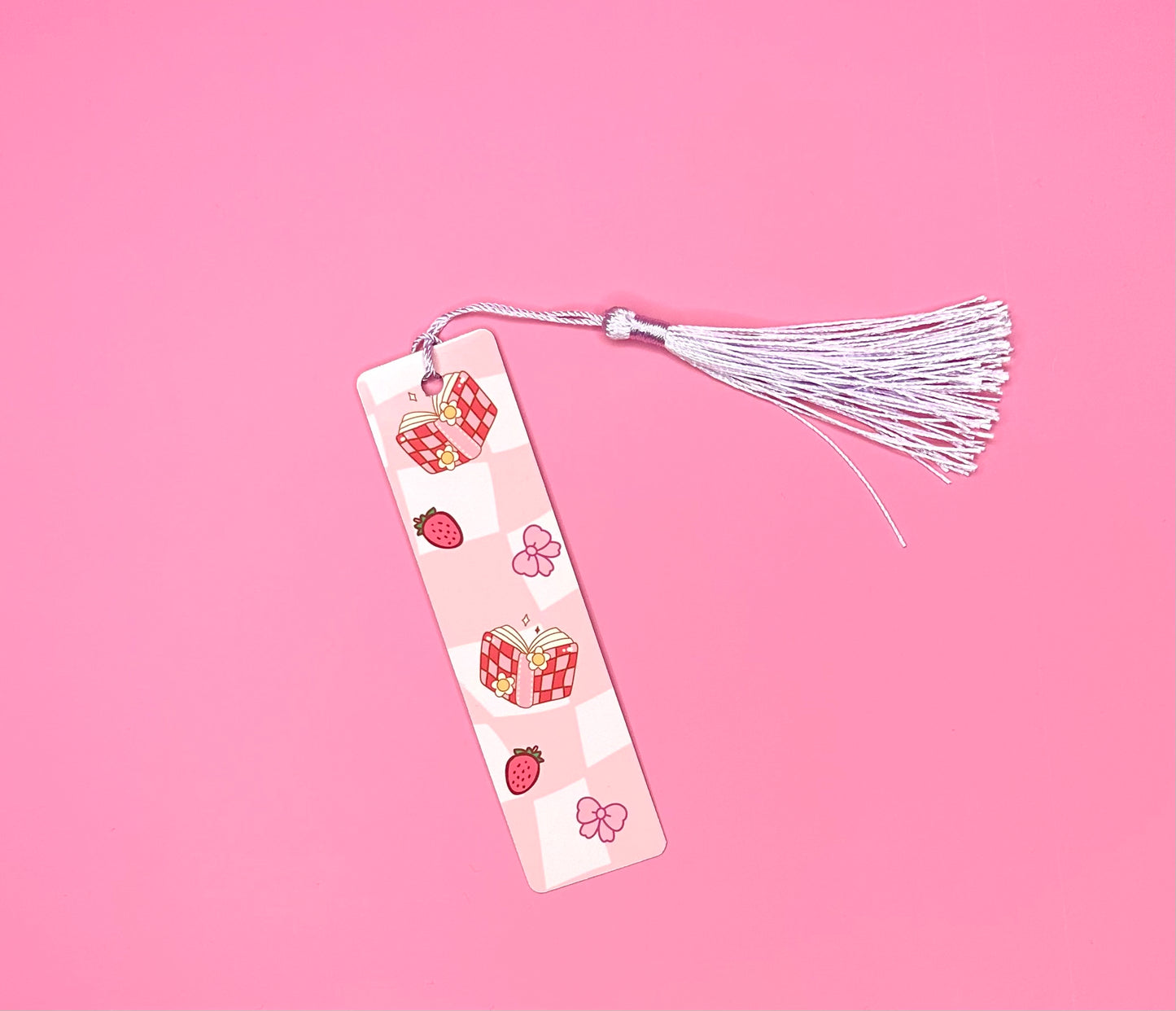 Berries, Bows, & Books Custom Metal Bookmark