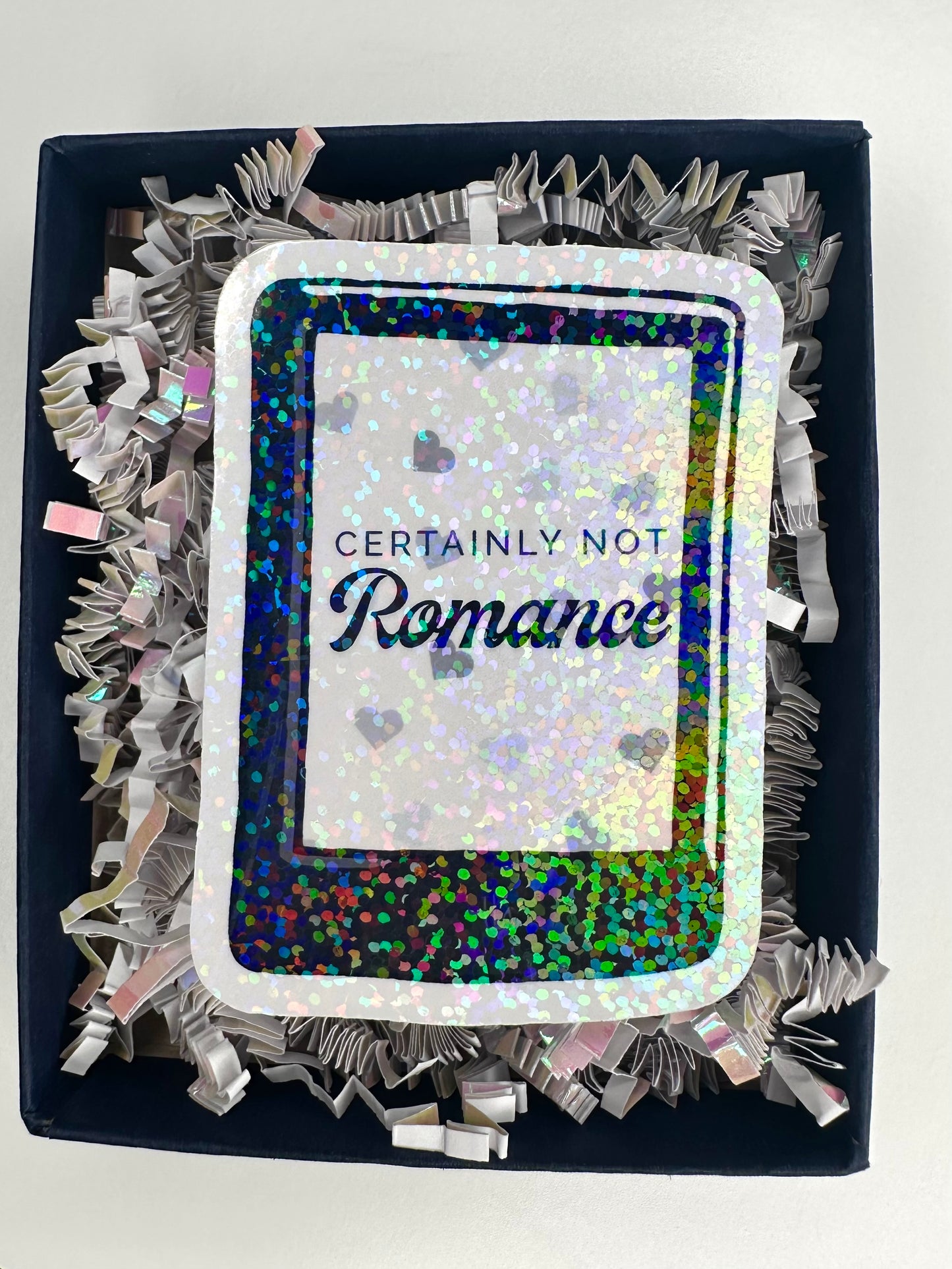 Certainly Not Romance Die Cut Sticker (Small)