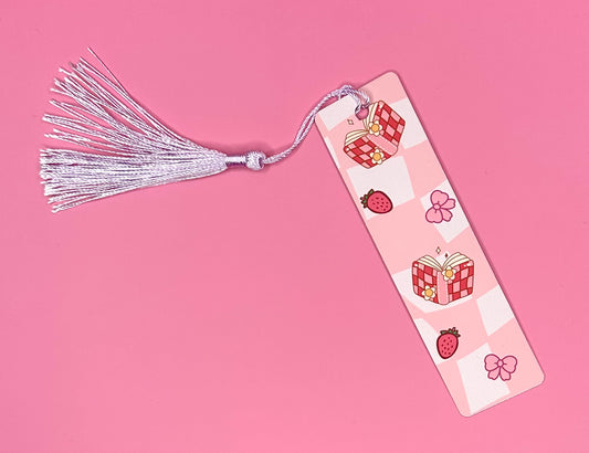 Berries, Bows, & Books Custom Metal Bookmark
